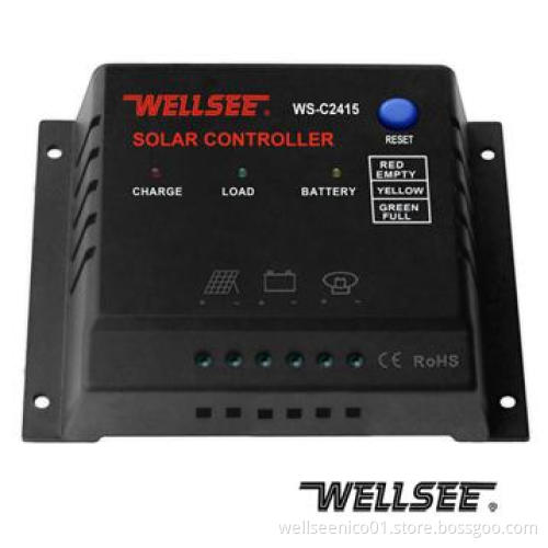 DC12 24V 15A CE RoHS Pv solar panel controller
